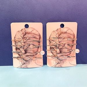 Lovisa Chrome Hair Pins Lot of 2 - New with Tags